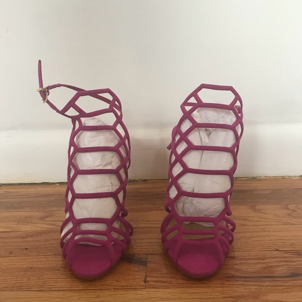 Schutz Cage Sandal Heels